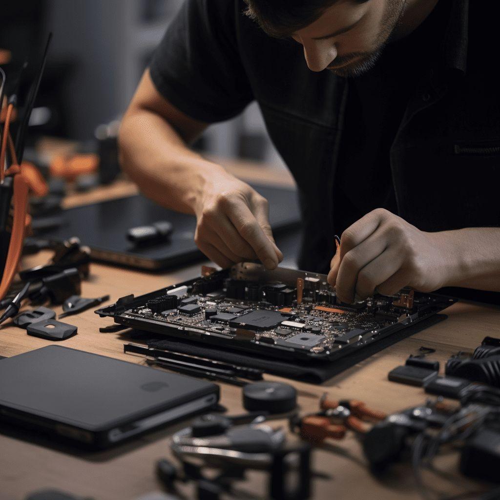 Panel Repair in Progress